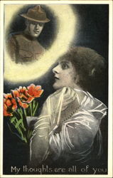 My Thoughts Are All Of You Postcard
