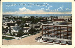 Business Section From Plaza Theatre Postcard