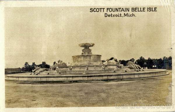 Scott Fountain Belle Isle Detroit Michigan