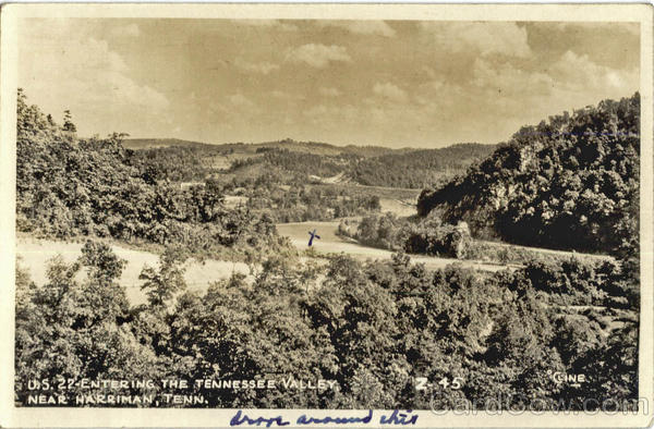 U. S. 22-Entering the Tennessee Valley Harriman