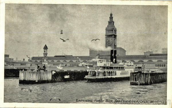 Entering Ferry Slip San Francisco California