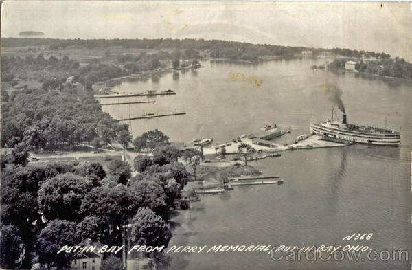 Put-In Bay from Perry Memorial Put-in-Bay Ohio