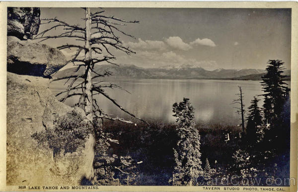 Lake Tahoe and Mountains California