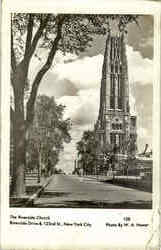 The Riverside Church, Riverside Drive & 122nd St. Postcard