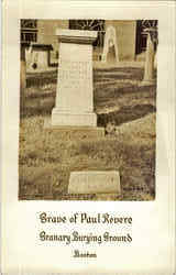 Grave of Paul Revere Postcard