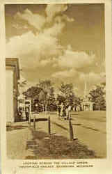 Looking Across The Village Green, Greenfield Village Dearborn, MI Postcard Postcard