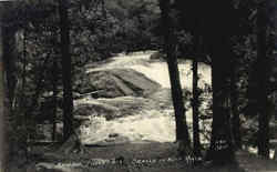 Rainbow Falls West Branch of Wolf River Postcard