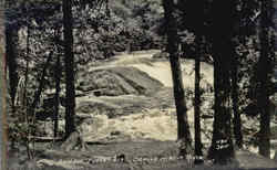 Rainbow Falls West Branch of Wolf River Wisconsin Postcard Postcard