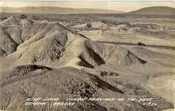 Desert Scene Shadow Mountain on the Right Postcard