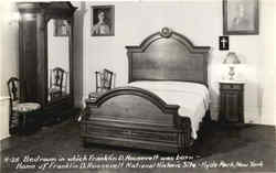 Bedroom in which Franklin D. Roosevelt was born, Home of Franklin D. Roosevelt National Historic Site Postcard