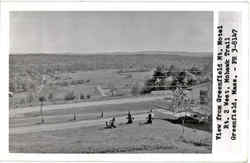 View from Greenfield Mt. Motel, Rt. 2 West, Mohawk Trail Postcard
