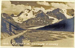 Mt Athabasca, Ice Fields Alberta Canada Postcard Postcard