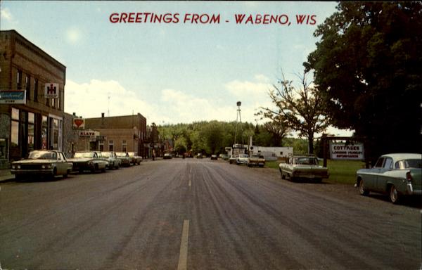 Business District In Wabeno Wisconsin
