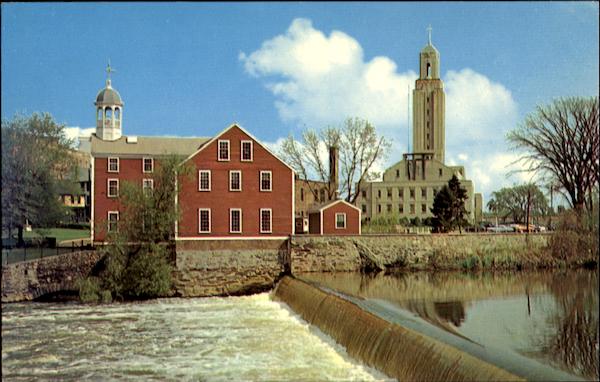 Slater Mill And City Hall Pawtucket Rhode Island