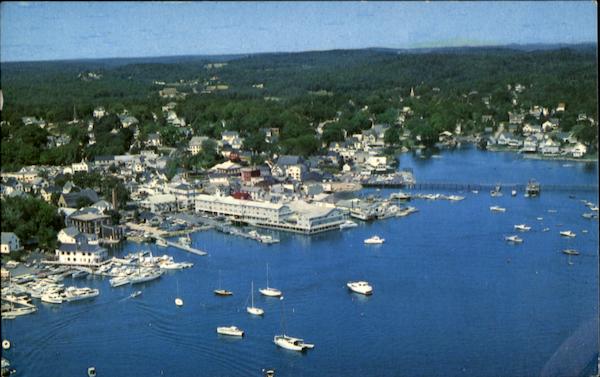 Aerial View Boothbay Harbor Maine