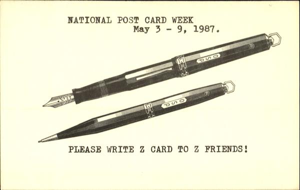 National Post Card Week Washington District of Columbia