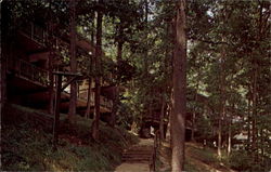 Hemlock Loge, Natural Bridge State Park Postcard