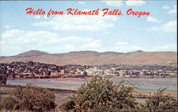 Hello From Klamath Falls Oregon Postcard Postcard
