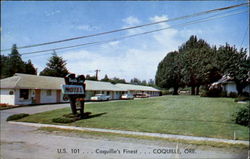 Myrtle Lane Motel, 787 N Central Blvd Coquille, OR Postcard 
