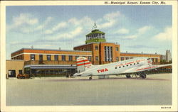 Municipal Airport Kansas City, MO Postcard Postcard