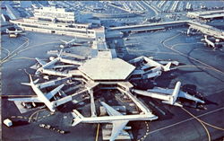 SFO Aerial View San Francisco International Airport California Postcard Postcard