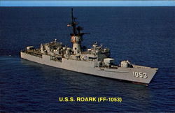 USS Roark Ff-1053 Postcard