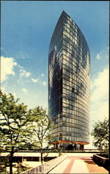 World's First Two-Sided Office Building Postcard