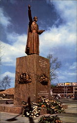 Statue Of Reverend Michael J. Mcgivney Waterbury, CT Postcard Postcard