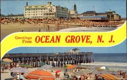 Greetings From Ocean Grove Postcard