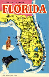 Greetings From Florida Postcard