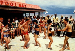 The Castaways Pool Bar Miami Beach, FL Postcard Postcard