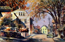 Old Town House And Square Marblehead, MA Postcard Postcard