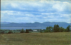 A Scenic View Of Lake Champlain, Route 7 Postcard