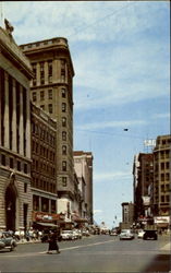 Main Street Looking North Postcard