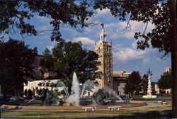 J. C. Nichols Memorial Fountain Kansas City, MO Postcard Postcard