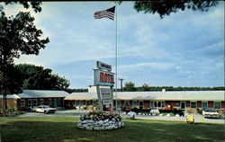 Lamplighter Motel, Boston Post Road, Route 1 Postcard