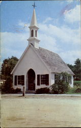 Fishtown Chapel, Mystic Seaport Connecticut Postcard Postcard