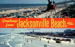 Greetings From Jacksonville Beach Postcard