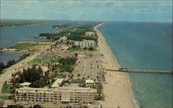 Aerial View Of Beautiful Lake Worth Beach Florida Postcard Postcard