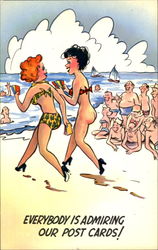 Admiring Our Postcards Postcard