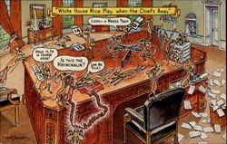 The Mice In The White House Postcard