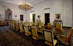 The White House State Dining Room Postcard