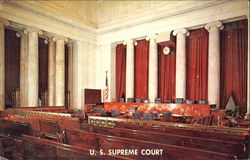Court Room U. S. Supreme Court Postcard