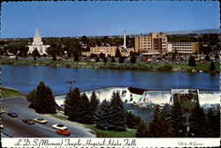 Mormon Temple-Hospital-Idaho Falls