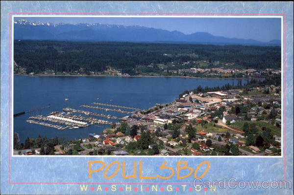 Liberty Bay And Olympic Mountains Poulsbo Washington