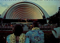 Waikiki Shell In Kapiolani Park, Diamond Head Honolulu, HI Postcard Postcard