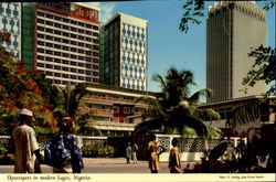 Skyscrapers In Modern Lagos Postcard