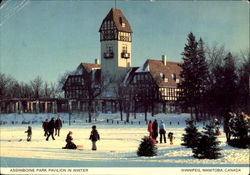 Assiniboine Park Pavilion In Winter Winnipeg, MB Canada Manitoba Postcard Postcard