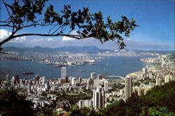 Hong Kong & Kowloon From The Peak China Postcard Postcard