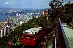 The Hong Kong Peak Tramway Postcard